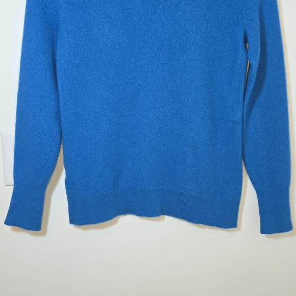 Everlane Cashmere Crewneck Sweater Size S Blue Knit Pullover Preppy Classic - Picture 3 of 8